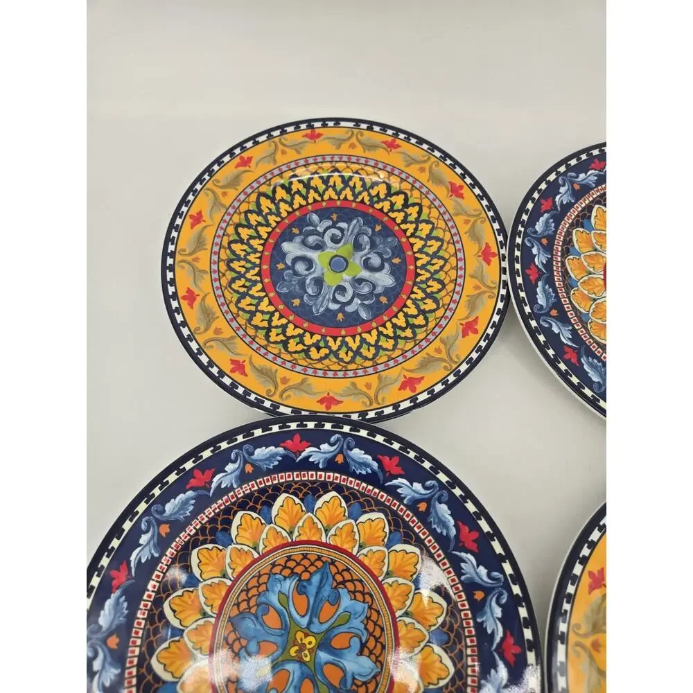 4 Williams Sonoma Sicily Melamine Salad Plates 8.5